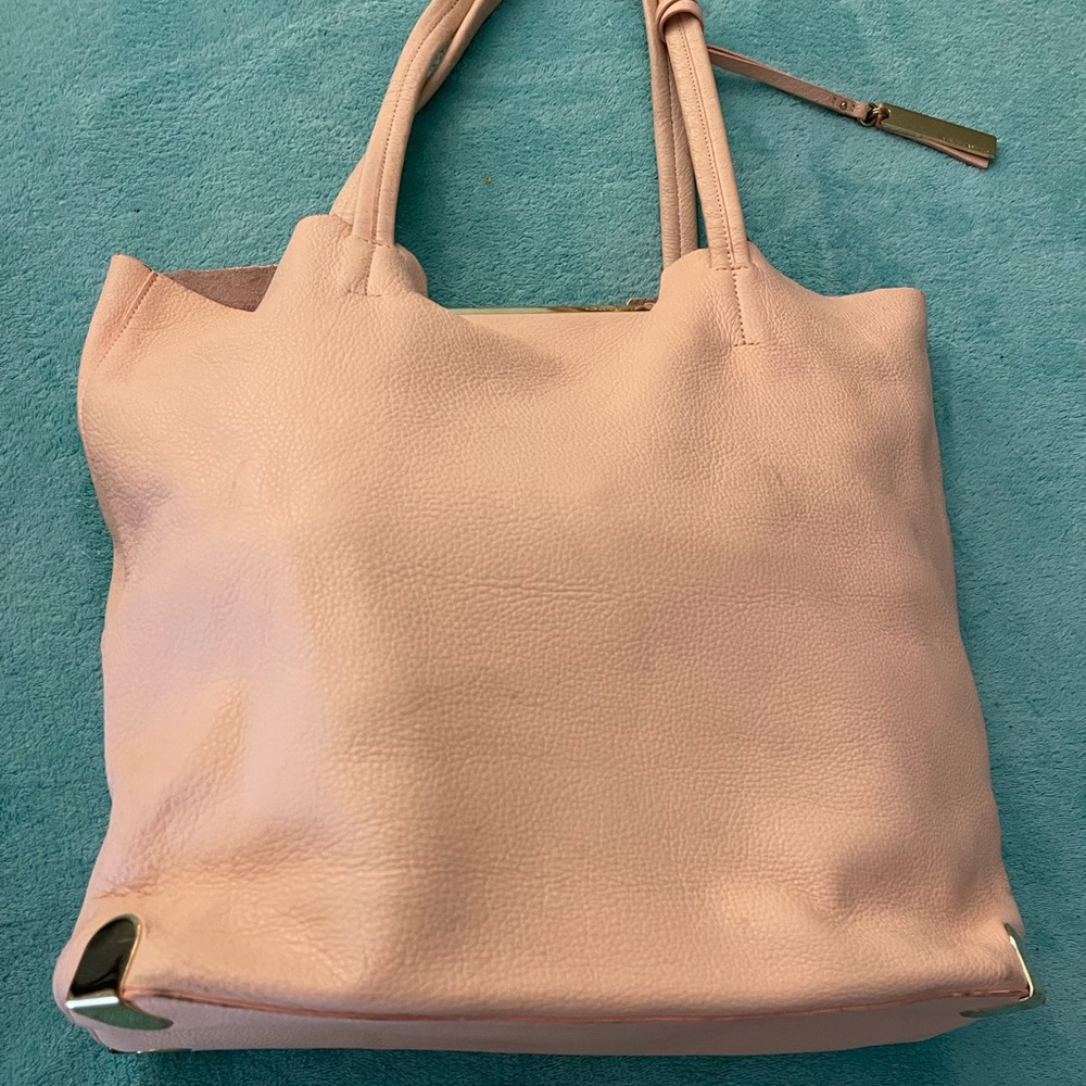 Large Vince Camuto pink leather tote bag  BUNDLE AND GET AN ANOTHER ITEM FREE!